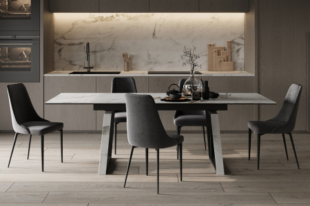 Стул B240 (B240 SMOKE VL17, BK VD)